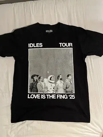IDLES TOUR 티셔츠 블랙