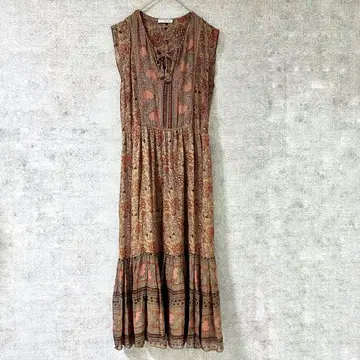 ULLA JOHNSON 실크 원피스 티어드