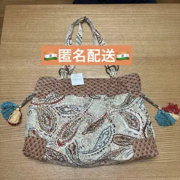 에스닉 인도산 토트백