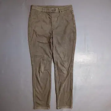 유니클로 캐주얼 팬츠 (XL) 카키 히트텍 무지