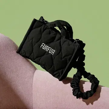 FURFUR 하트 퀼팅 백