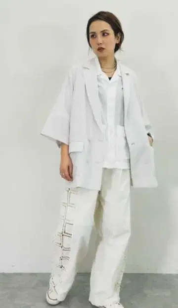니코앤드 [MODE NORM CORE] 사이드 레이스 이지 팬츠 티라
