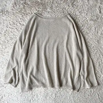 프레임워크 새상품급 워셔블 뉘앙스 와이드 풀오버 F 내추럴