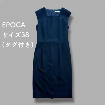 [택 포함] EPOCA 아이 라인 원피스 네이비 포멀 오케이전