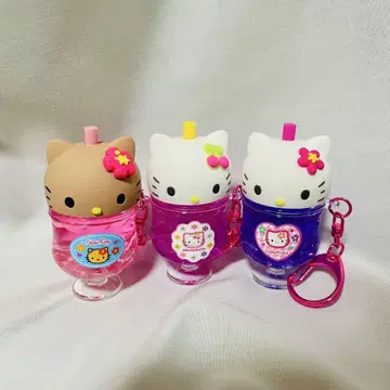 헬로키티 90s 컬러풀 소다 키링 3종 세트