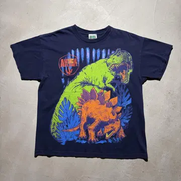 90s ANIMAL PLANET 티셔츠 Dinosaur 빈티지