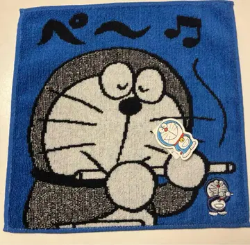 새상품 도라에몽 페~ 타월 손수건 핸드 타월 기프트 50주년 블루