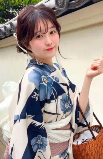 유카타 GRL 꽃무늬 유카타 세트!!!