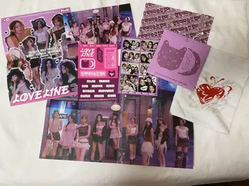NiziU LOVELINE Specialbox 포스터 스티커 CD 세트