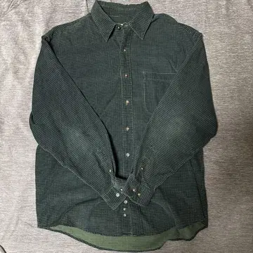 Eddie Bauer 코듀로이 체크 무늬 셔츠 L 사이즈