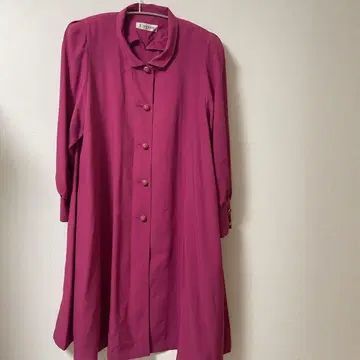 cremona 크레모나 핑크 셔츠 원피스 쇼와 레트로