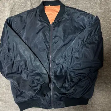네이비 MA-1 플라이트 자켓 택 손상