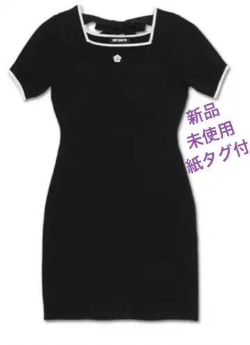 MARY QUANT 백 리본 데이지 미니 원피스