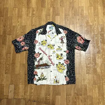 80~90년대 하와이 제 reyn spooner 레이온 알로하 셔츠 S