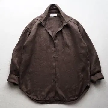 개럴개런트 린넨 오버 셔츠 긴팔 루즈핏 겉옷 브라운