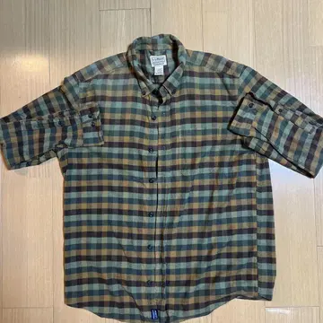 L.L.Bean 체크 무늬 플란넬 셔츠