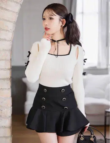 Cheri mi 더블 버튼 치마바지 M 사이즈