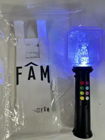 LED 응원봉 블랙 컬러 버튼 포함