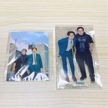 봄과 비행기 아크릴 스탠드 스티커 세트