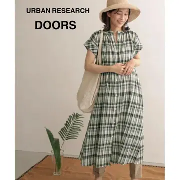 URBAN RESEARCH DOORS 랜덤 피치 체크 2WAY 원피스