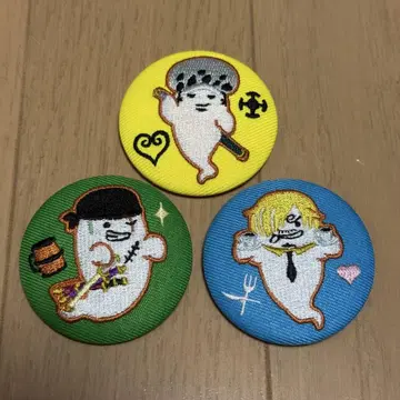 원피스 아이싱 쿠키 패턴 자수 캔뱃지 로우 조로 상디