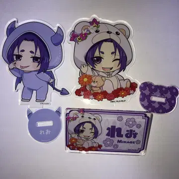 블루 록 미카게 레오 파보테리아 플라워 베어 아크릴 스탠드