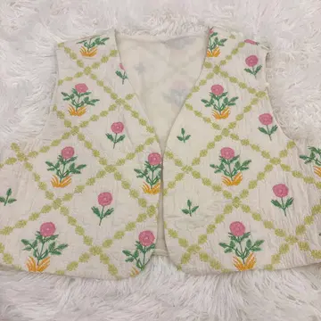 자라 꽃 자수 베스트 숏 기장