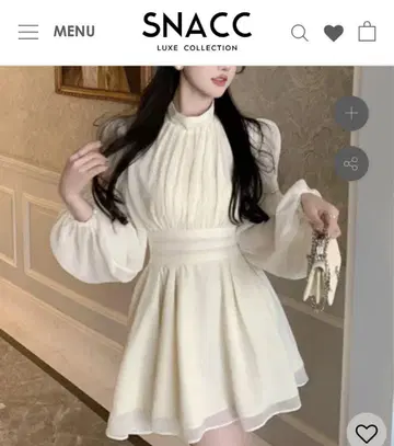 SNACC 원피스 미니 원피스 한국 패션 쉬폰 원피스 새상품