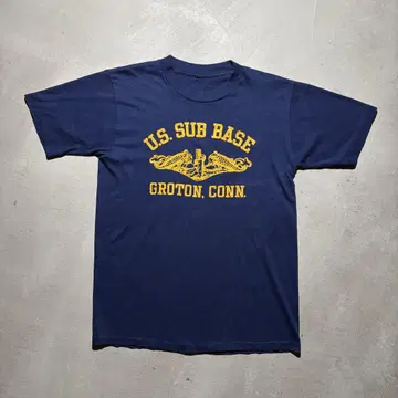 80s-90s USMC SUBMARINE BASE T 플로키 프린트