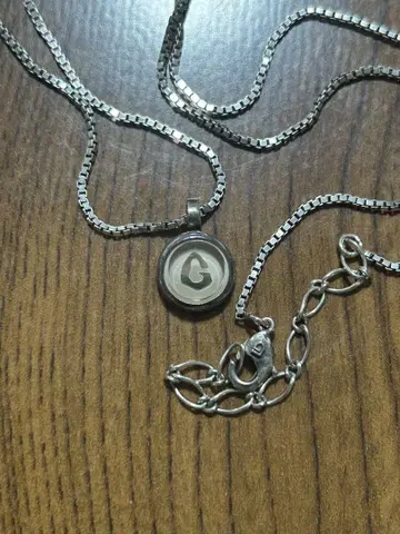 GARNI SILVER 로고 펜던트 목걸이