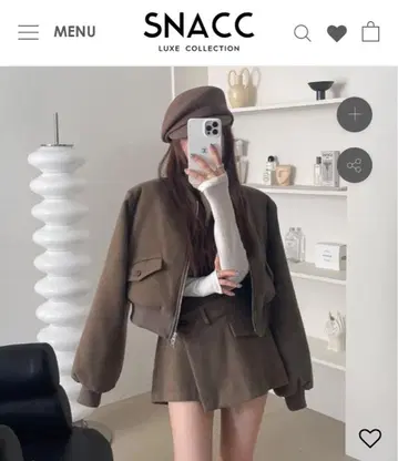 SNACC 한국 패션 블루종 셋업 새상품