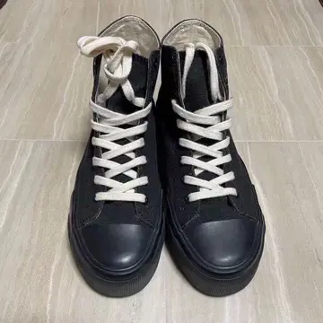 RNA RNA 여성용 블랙 통굽 하이컷 스니커즈