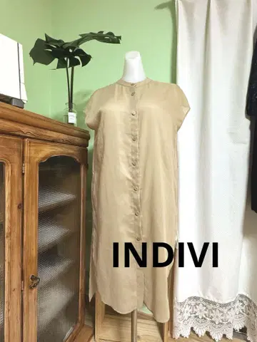 INDIVI 시어 셔츠 원피스