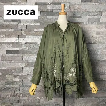 zucca 주카 드롭 숄더 레이스 블라우스 변형 스탠드 카라