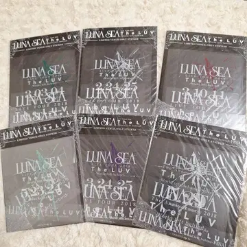 LUNA SEA The LUV 한정 스티커 6개 세트