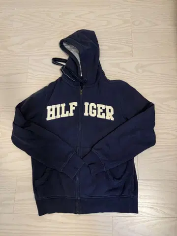 타미힐피거 네이비 풀 집업 후드티 S