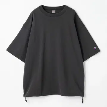 Champion 다크 그레이 오버 사이즈 티셔츠