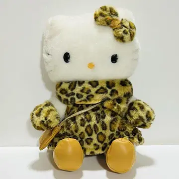 익명 배송 헬로키티 키티 레오파드 무늬 봉제 인형 퍼 레트로 레어
