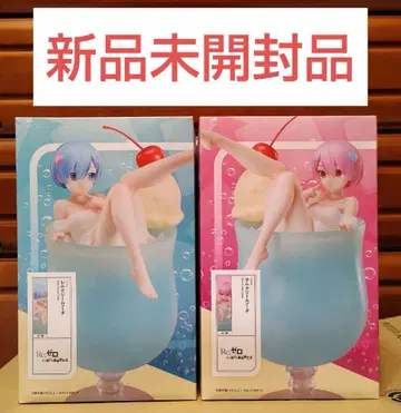 리제로 크림 소다 렘 라무 피규어