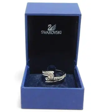 새상품급 SWAROVSKI 스와로브스키 2연 반지 12호 돌잡이 없음