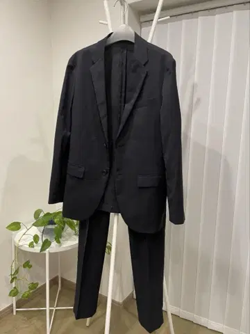 유니클로 감동 자켓 감동 팬츠 셋업 네이비 울라이크