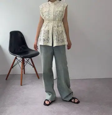 빈티지 데님 와이드 스트레이트