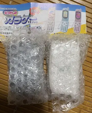 추억의 피처폰 마스코트 화이트 블랙
