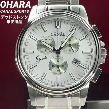 레어 80년대 데드스탁 미사용 OHARA CANAL 크로노그래프 손목시계