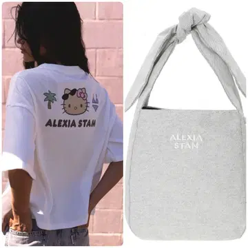 ALEXIA STAM 헬로키티 티셔츠 & 리본 토트백