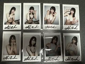 프레스티지 타키모토 시즈카 친필 사인 폴라로이드 8장 세트