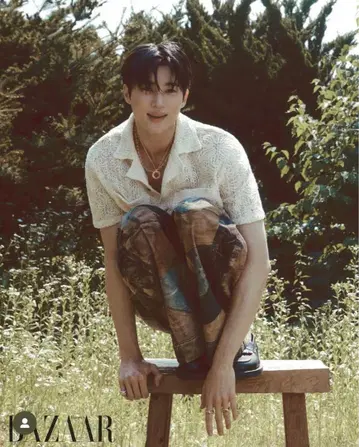 앤더슨 벨 FLOWER JACQUARD SHIRTS