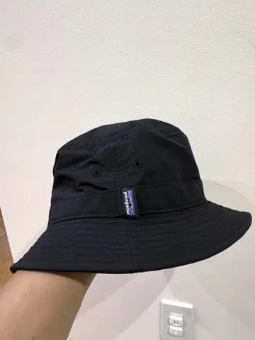 Patagonia 웨이브 페어러 버킷 햇 L/XL 블랙
