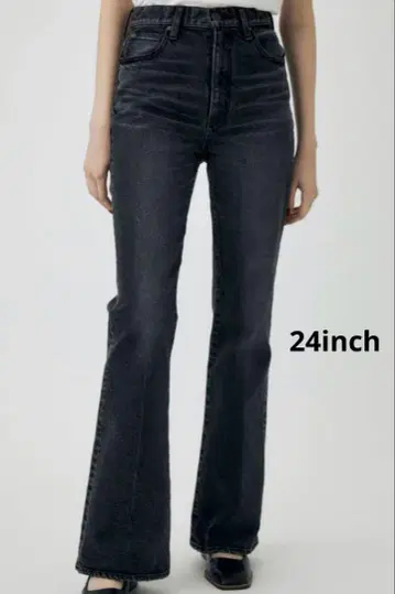 MOUSSY MVS BLACK FLARE 24인치 플레어 데님