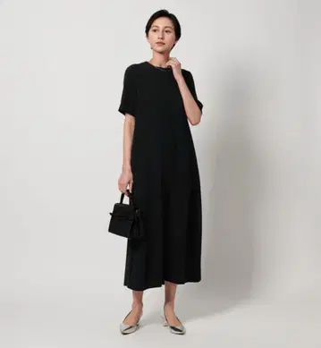 UNITED ARROWS drapy 숏 슬리브 원피스